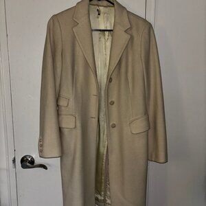 Beige trench coat